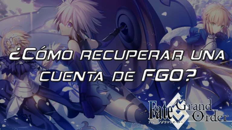 Fate go recuperar Cuenta